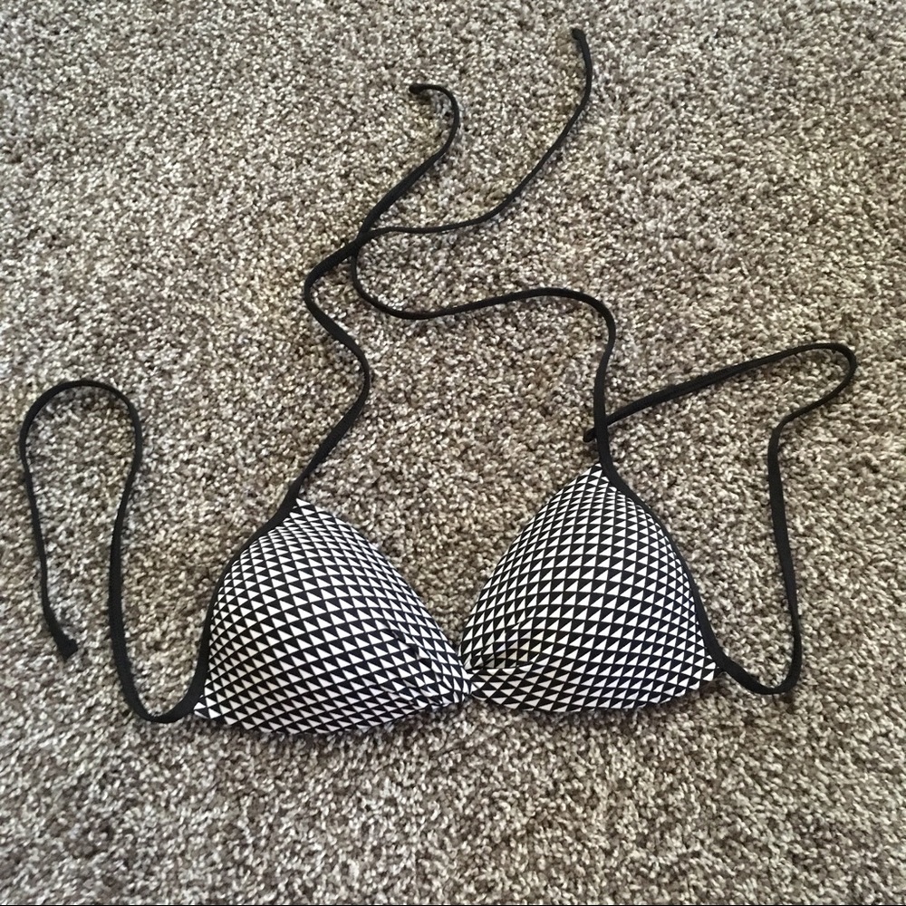 Arizona Jeans Triangle/Checkered Swim Top